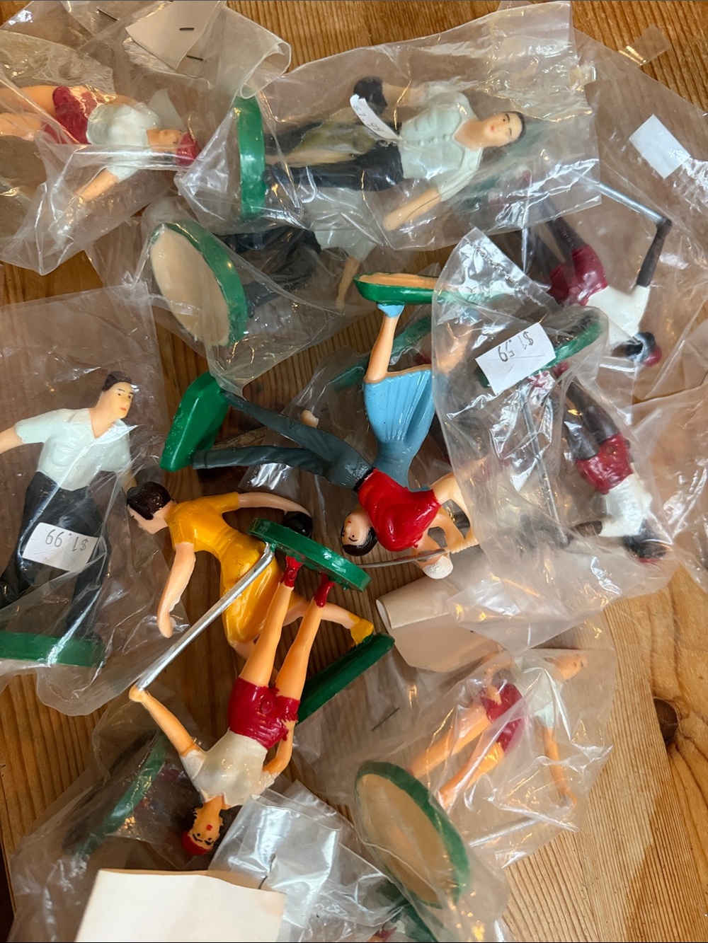 Vintage Golf and Bowling Cake Toppers